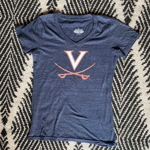 UVA Virginia v neck tee